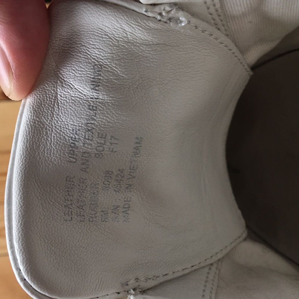 Tory Burch Sport Shoes Women Sz 8 Leather White Straps Sneaker Athletic 0565 - Picture 11 of 13